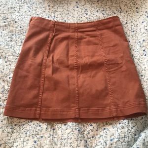 Wildfable rust orange skirt